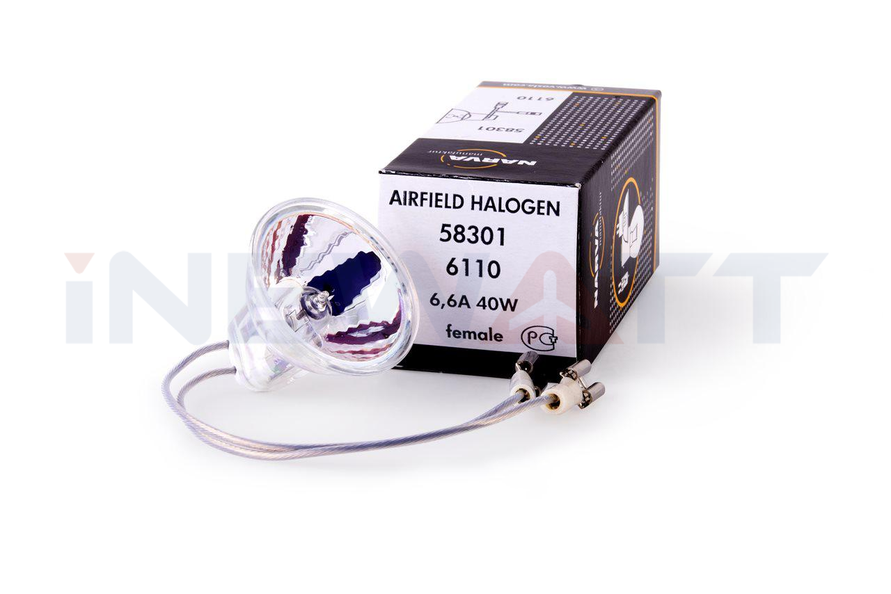 AIRFIELD HALOGEN LAMP NARVA 6110 TUNGSTEN DICHROIC REFLECTOR