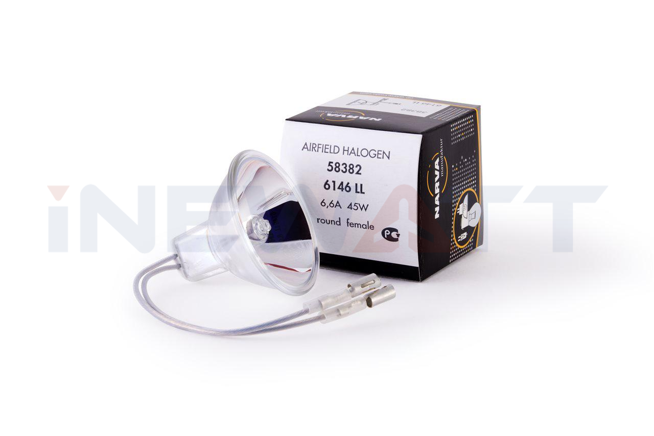 AIRFIELD HALOGEN LAMP NARVA 6146LL TUNGSTEN DICHROIC REFLECTOR