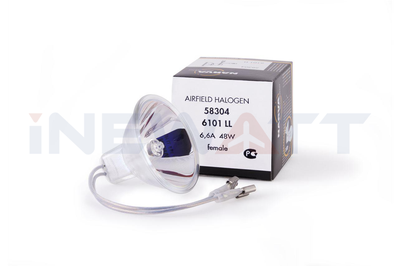 AIRFIELD HALOGEN LAMP NARVA 6101LL TUNGSTEN DICHROIC REFLECTOR