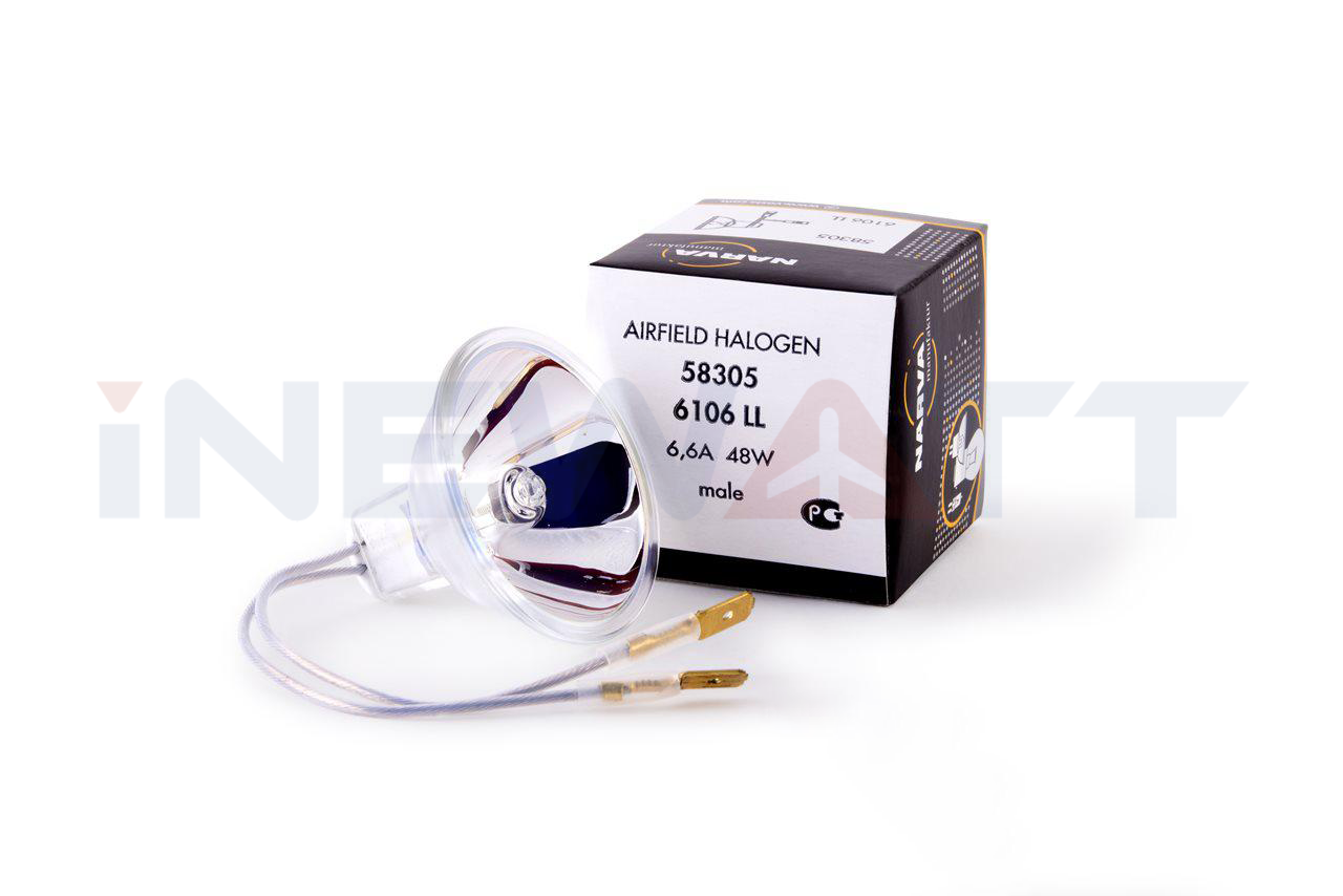 AIRFIELD HALOGEN LAMP NARVA 6106LL TUNGSTEN DICHROIC REFLECTOR
