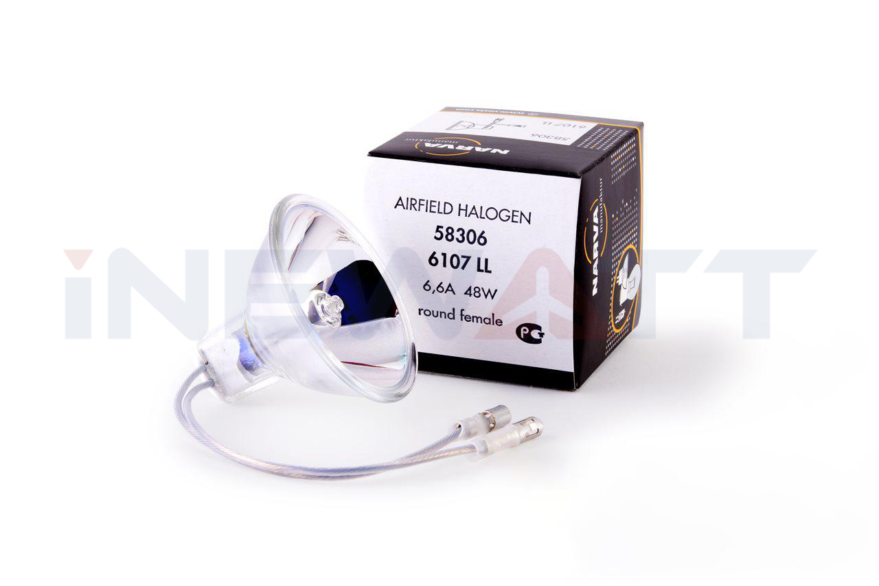 AIRFIELD HALOGEN LAMP NARVA 6107LL TUNGSTEN DICHROIC REFLECTOR