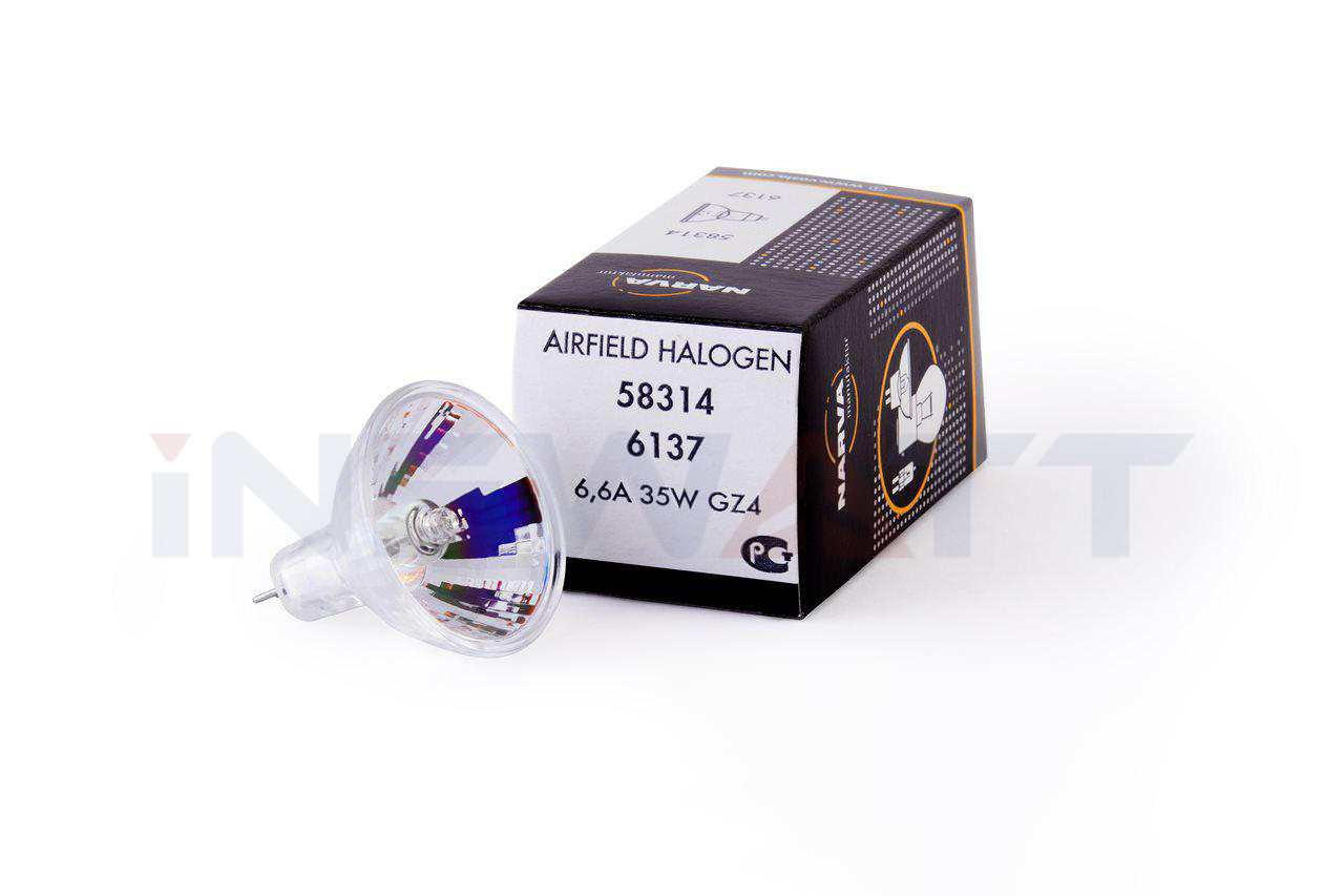 AIRFIELD HALOGEN LAMP NARVA 6137 TUNGSTEN DICHROIC REFLECTOR