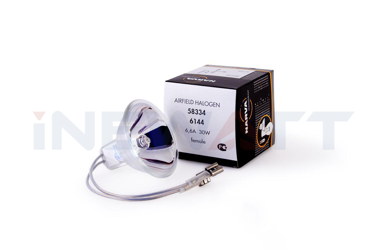 AIRFIELD HALOGEN LAMP NARVA 6144 TUNGSTEN DICHROIC REFLECTOR