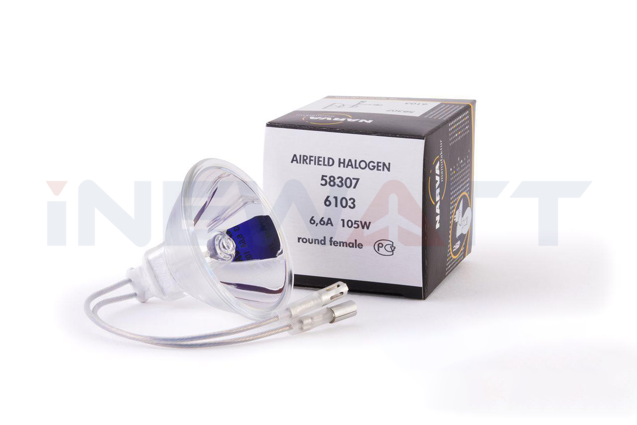 AIRFIELD HALOGEN LAMP NARVA 6103 TUNGSTEN DICHROIC REFLECTOR