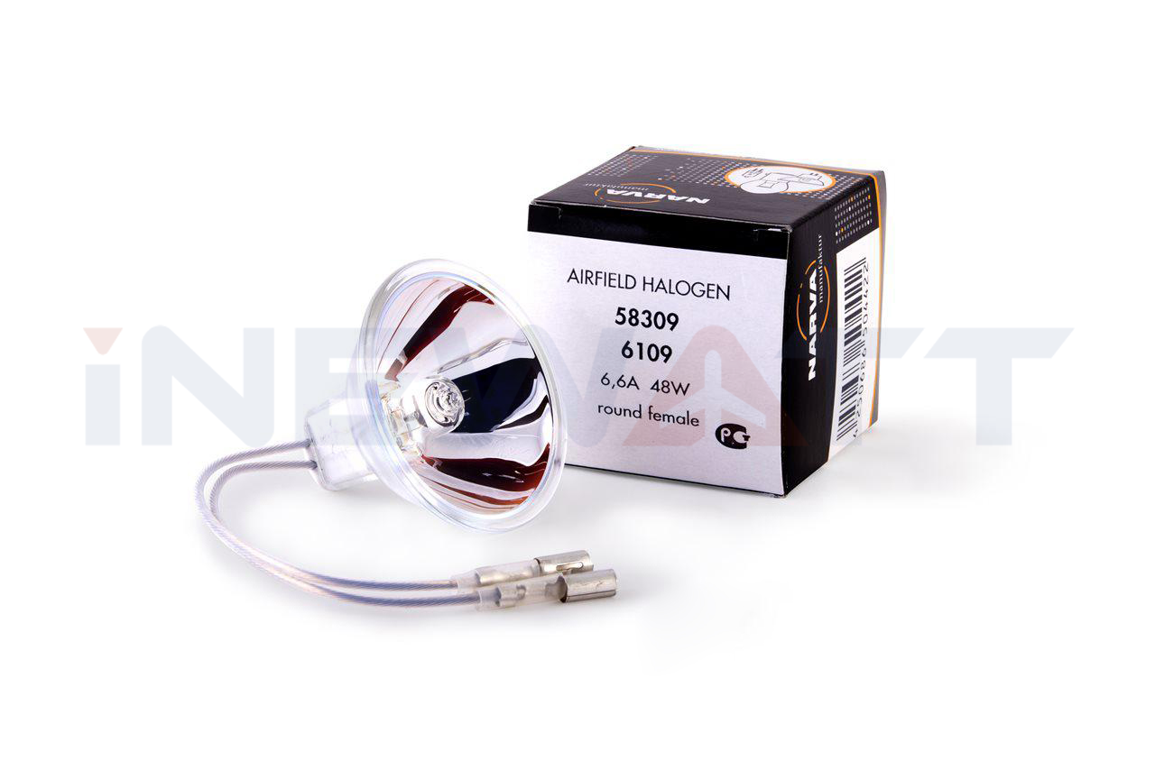 AIRFIELD HALOGEN LAMP NARVA 6109 TUNGSTEN DICHROIC REFLECTOR