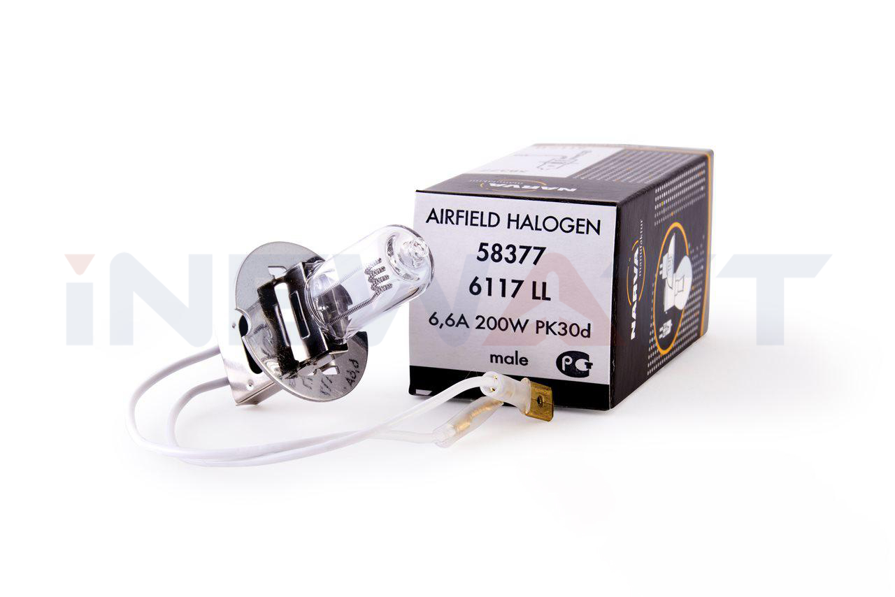 AIRFIELD HALOGEN LAMP NARVA 6117LL TUNGSTEN PK30D Base
