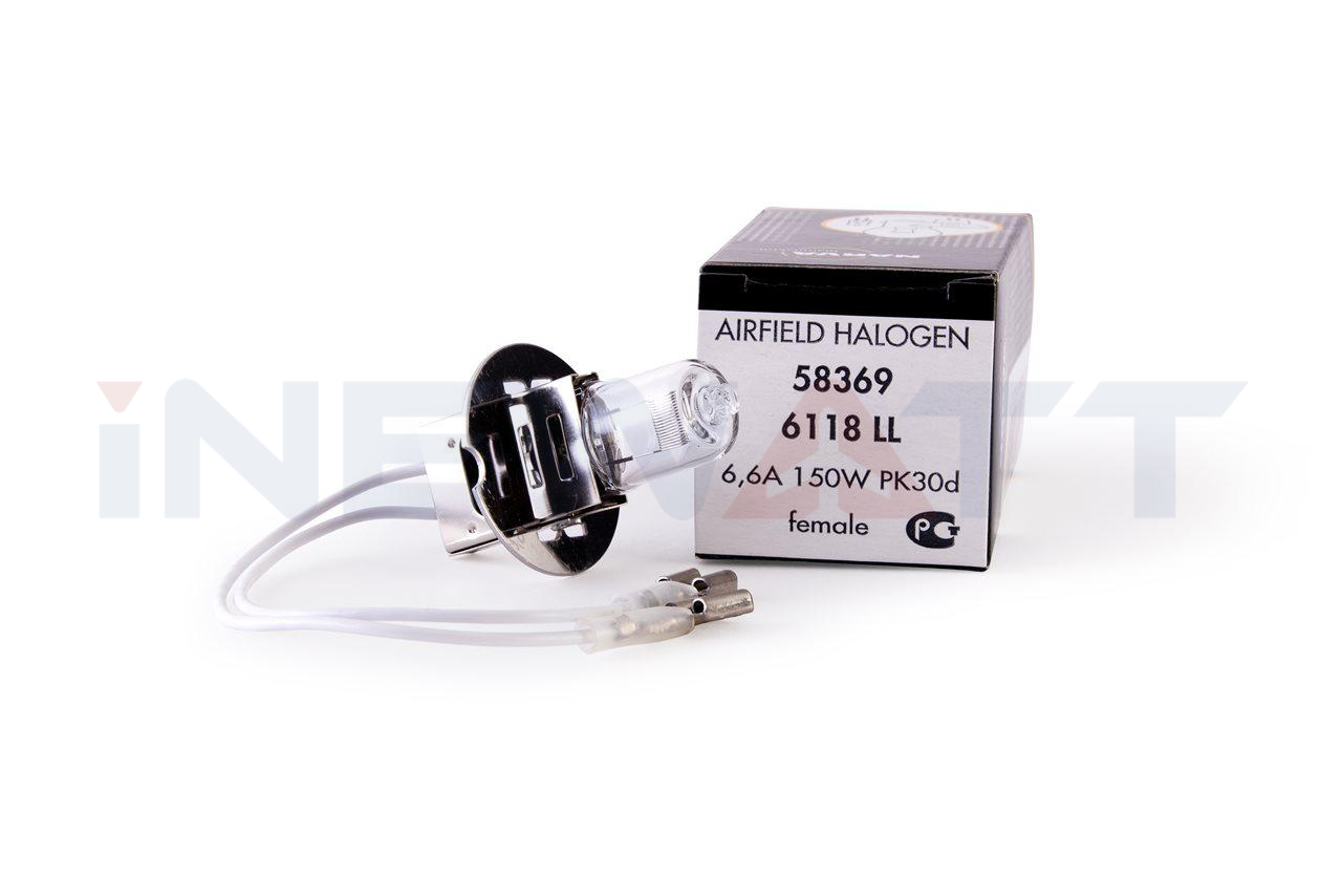 AIRFIELD HALOGEN LAMP NARVA 6118LL TUNGSTEN PK30D Base