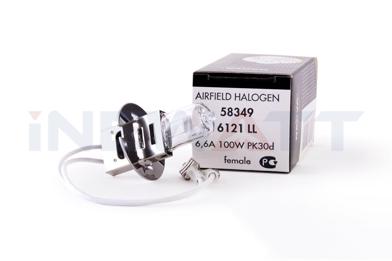 AIRFIELD HALOGEN LAMP NARVA 6121LL TUNGSTEN PK30D Base