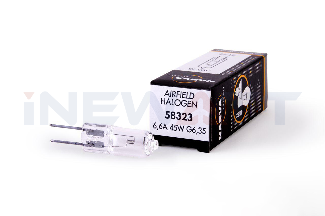 AIRFIELD HALOGEN LAMP NARVA 6123 TUNGSTEN BIPIN