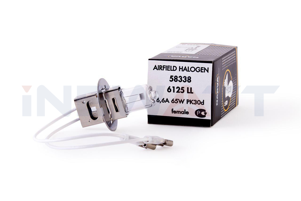 AIRFIELD HALOGEN LAMP NARVA 6125LL TUNGSTEN PK30D Base