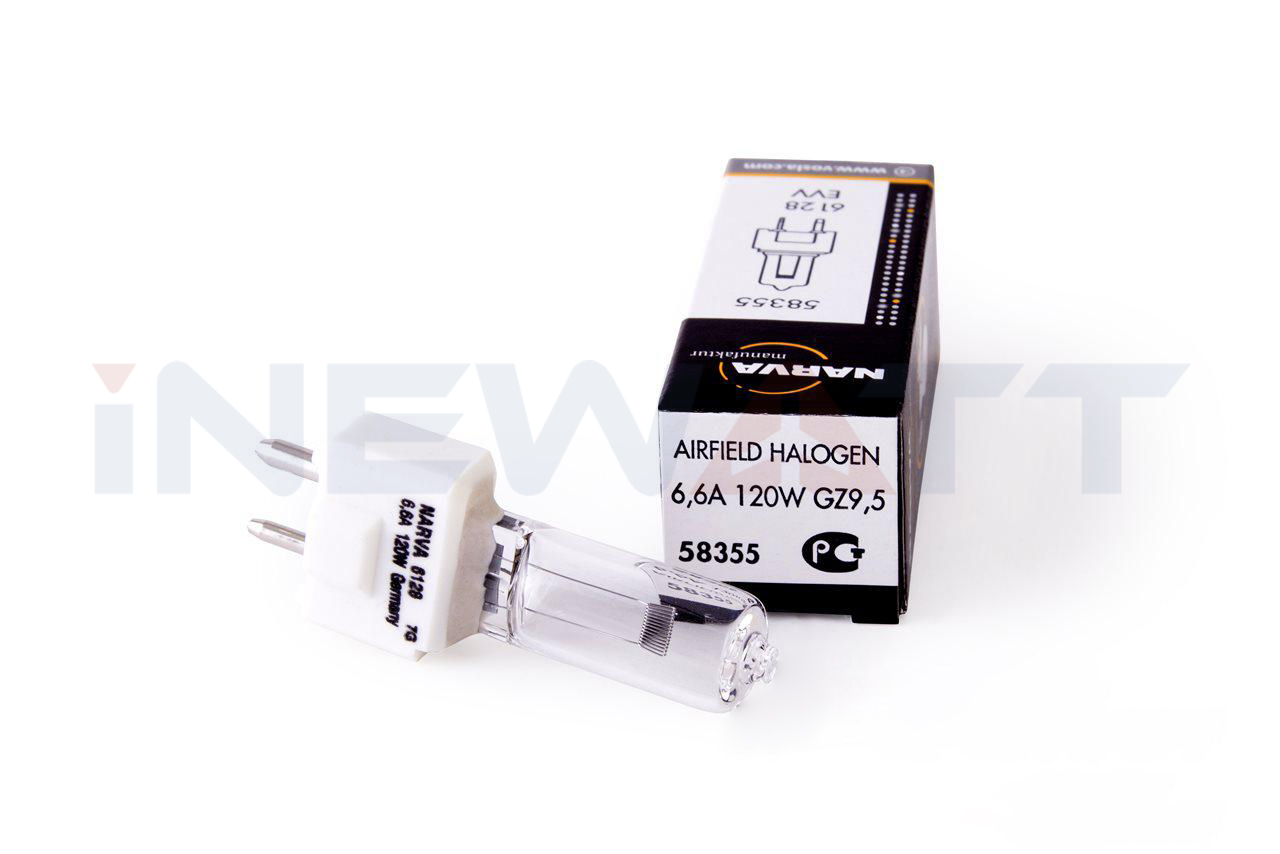 AIRFIELD HALOGEN LAMP NARVA 6128 TUNGSTEN BIPIN
