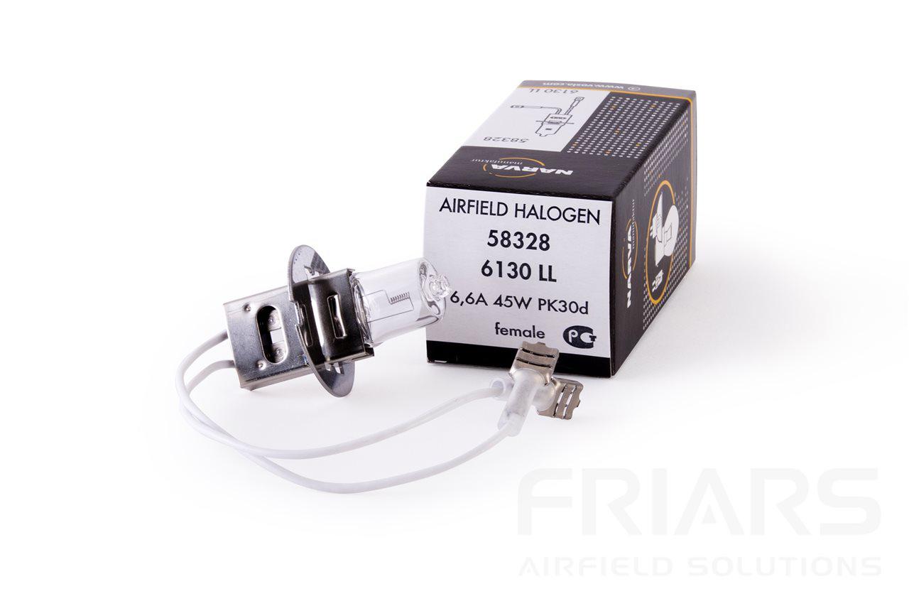 AIRFIELD HALOGEN LAMP NARVA 6130LL TUNGSTEN PK30D Base