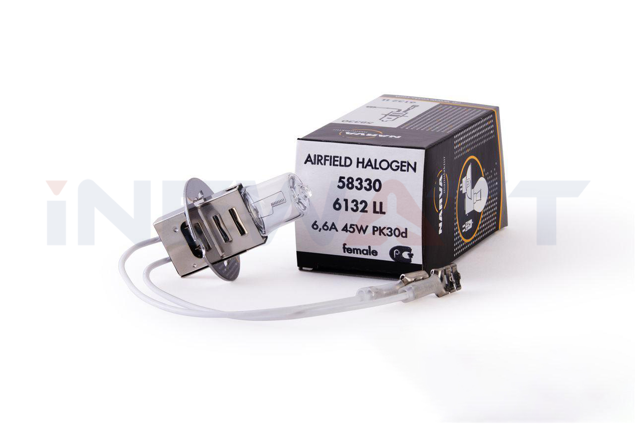 AIRFIELD HALOGEN LAMP NARVA 6132LL TUNGSTEN PK30D Base