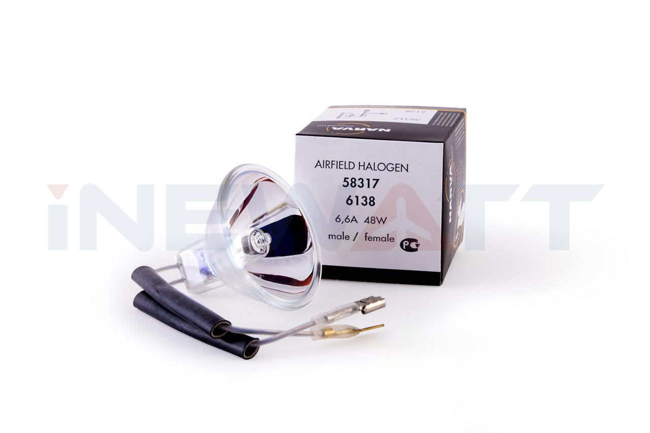 AIRFIELD HALOGEN LAMP NARVA 6138 TUNGSTEN DICHROIC REFLECTOR