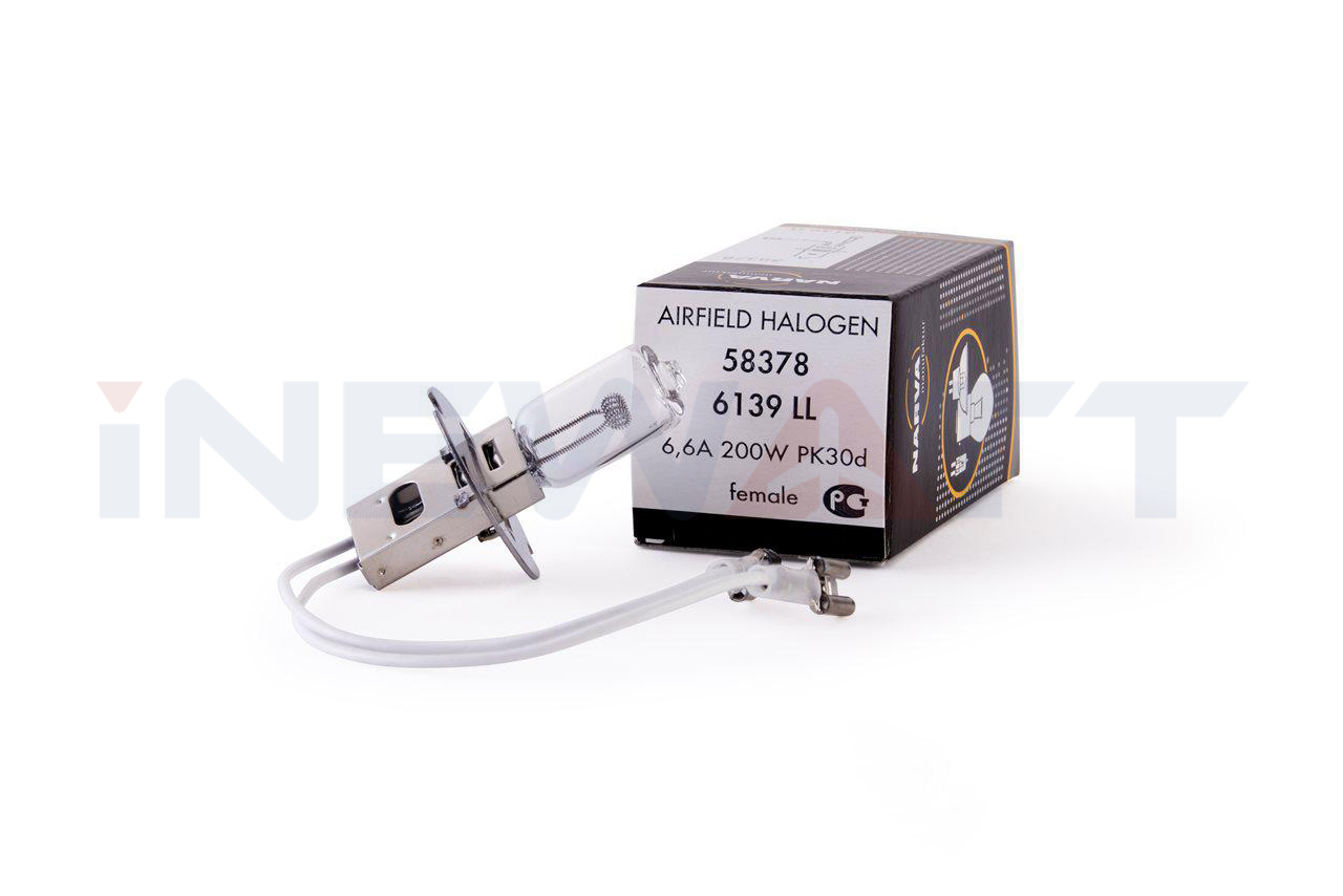 AIRFIELD HALOGEN LAMP NARVA 6139LL TUNGSTEN PK30D Base