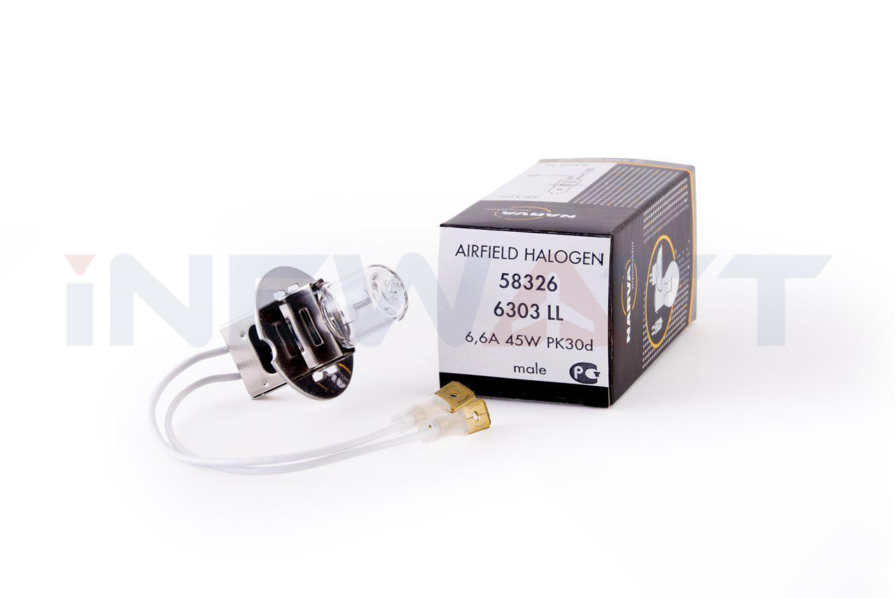 AIRFIELD HALOGEN LAMP NARVA 6303LL TUNGSTEN PK30D Base