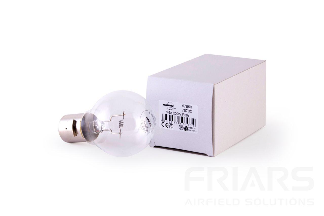 AIRFIELD HALOGEN LAMP NARVA 7670C TUNGSTEN CONVENTIONAL PREFOCUS